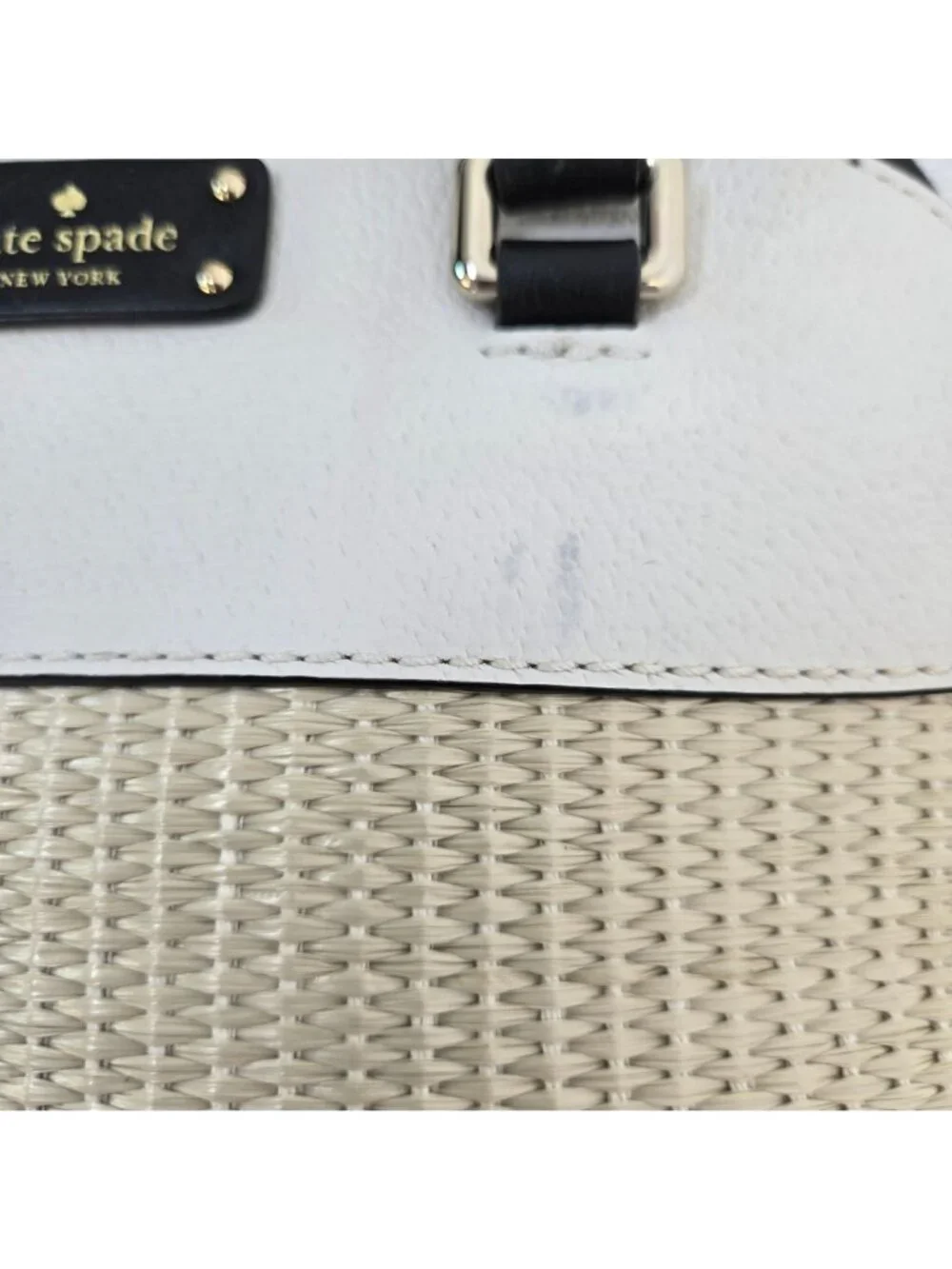 Kate Spade Grove Street Mini Straw Carli Convertible Satchel Bag